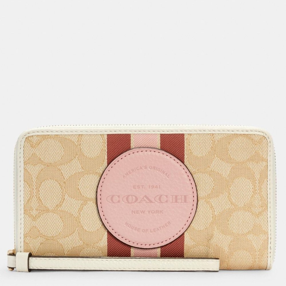 🎁Coach Large Phone Wallet In Signature Jacquard - Picture 1 of 2
